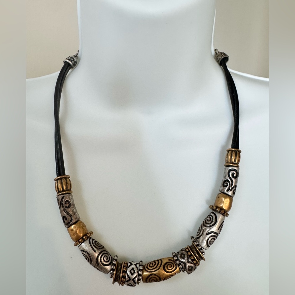Chico's Gold and Silver Two-Tone Necklace